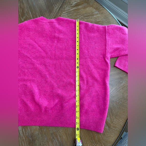Vince Camuto Vibrant Pink Crew Neck Sweater - Picture 5 of 6